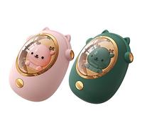 GUPENAA Hand Warmers Rechargeable 2 Pack, 2 in 1 Cute Electric Portable Handwarmers with LED Lights, 2400mAh USB Quick Charge Hand Warmer for Christmas Outdoors, Hunting, Golf, Camping Gift,Set 6