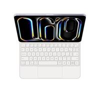 GUPENAA Keyboard Case for iPad 11th A16 2025 &10th Generation 10.9 inch 2022, Easy-Set Magic Floating Cantilever Stand,7 Colors Backlight, Built-in Trackpad,White,German