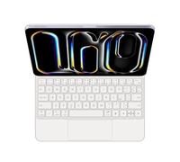 GUPENAA Keyboard Case for iPad 11th A16 2025 &10th Generation 10.9 inch 2022, Easy-Set Magic Floating Cantilever Stand,7 Colors Backlight, Built-in Trackpad,White,Spanish