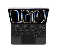 GUPENAA Keyboard Case for iPad 11th A16 2025 &10th Generation 10.9 inch 2022, Easy-Set Magic Floating Cantilever Stand,7 Colors Backlight, Built-in Trackpad,Black,Spanish