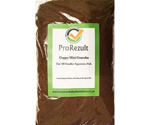 Guppy Fish Food for all Guppies Mollies Live Bearers and Small Tropical Fish 100g Pack Granules