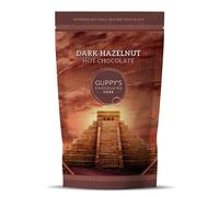 Guppy's Chocolates York | Hot Chocolate Flakes | Luxury 55% Dark Hazelnut Hot Chocolate | Real Grated Drinking Chocolate | 245g Resealable Pouch Equal To 7 Sachets | (Hazelnut)
