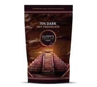 Guppy's Chocolates York | Hot Chocolate Flakes | Luxury 70% Dark Hot Chocolate | Real Grated Drinking Chocolate | (Dark Chocolate)
