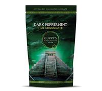 Guppy's Chocolates York | Hot Chocolate Flakes | Luxury Dark Peppermint Hot Chocolate | Real Grated Drinking Chocolate | 245 grams Resealable Pouch Equal To 7 Sachets (Peppermint)