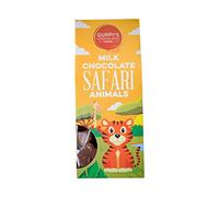 Guppy's Chocolates York | Milk Chocolate Safari Animal Figures | 2 * 100g Cartons | Birthday Presents