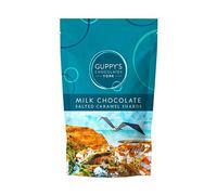 Guppy's Chocolates York | Milk Chocolate Salted Caramel Shards Pouch | 3 Pack x 120g | Gift Pack