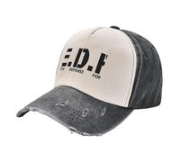 GUPUOOU Earth Defense Force - Black Insignia Baseball Cap Western Hat Sun hat Derby hat New in Mens Caps Women's Cotton, for All Seasons