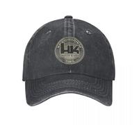 GUPUOOU Headwear Men's and Women's Baseball Worn Hats, Washed Denim Hats, Retro Cap, Outdoor Summer Snapback hat, Heckler Koch HK, Y2K Cotton