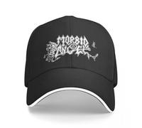 GUPUOOU Headwear Morbid Baseball Cap with Angel Logo, Unisex Trucker hat, Metal Death hat, Music Hats for Formal Golf, Adjustable Sports, SummerCotton，Versatile