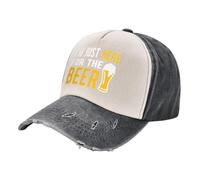 GUPUOOU I'm just here for The Beer Baseball Cap Man Cap Trucker Hat Sports Cap Designer Hat Women's Beach Men's Cotton, for All Seasons
