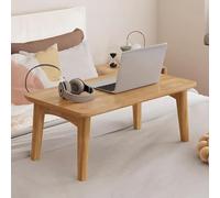 GUQASDV Foldable Floor Low Table,Japanese Wood Tea Table Chabudai, Tatami Coffee Table for Sitting On The Floor Bedroom Living Room(Wood,80x37x26cm/32x14.5x10'')