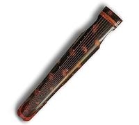 Guqin Guqin With Printed Decoration For Beginners Handmade Raw Lacquer Hundred-year-old Fir Playing Grade Guqin (Color : 02)