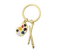 Guqqeuc Artist Palette Keyring Gifts for Art Lovers Artistic Art Gifts for Artists Best Friend Birthday Gifts for Artists Art Teacher Student Gifts for Painters Art Lovers Gifts Paintbrush Keyring