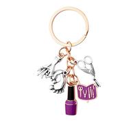 Guqqeuc Best Nail Tech Gifts for Nail Technician Nails Keyring Gift for Manicurist Birthday Gifts for Nail Artists Stylists Manicurist Gifts for Best Friend Manicurist Key Ring Gift for Women Girls