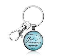 Guqqeuc Bible Verse Keyring Gifts for Son Daughter Jesus Christmas Gifts for Best Friend Christian Birthday Gifts for Sister Brother God Keyring Gifts for Christians Christian Gifts for Women Men