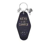 Guqqeuc Camper Van Accessories Gifts for Mum Dad Retirement Christmas Gifts for Camping Lovers Caravan Keyring Gifts for Husband Wife Camping Gifts for Women Men Rv Key Ring Gift for Best Friend