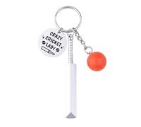 Guqqeuc Cricket Bat Key Ring Gifts for Best Friend Cricket Gifts for Women Girls Granddaughter Grandson Birthday Christmas Gifts for Cricket Lovers Crazy Cricket Lady Keyring Gifts for Sister Sis