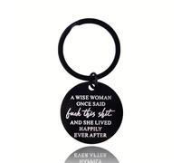 Guqqeuc Funny Birthday Christmas Gifts for Best Friend New Job Gifts for Women Daughter A Wise Woman Once Said Keyring Gift for Best Friend Leaving Friendship Gifts for Women Colleague Sister