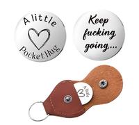 Guqqeuc Funny Christmas Birthday Gifts for Best Friend Leaving Encouragement Gifts for Son Daughter Positive Inspirational Gifts for Women Men Keep Fucking Going Keyring Gift for Boyfriend Girlfriend