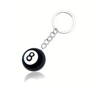 Guqqeuc Magic 8 Ball Keyring for Bag Handbag Backpack 8 Ball Bag Charm for Men Women Snooker Pool Ball Keyring for Car Keys Magic 8 Ball Keychain Billiard Pool Gifts for Best Friend Daughter Son