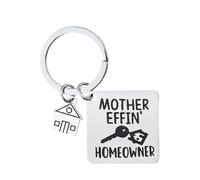 Guqqeuc New Home Keyring Gifts for Son Daughter Funny Housewarming Gifts for New Home Owner Gifts New House Key Ring Gift for Best Friend New House Gift for Women Men Mother Effin Home Owner Keyring