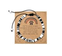 Guqqeuc Pet Sympathy Gifts for Loss of Dog Cat Memorial Bracelet for Men Women Rainbow Bridge Pet Remembrance Bracelets for Pets Owner Lover Paw Print Condolences Presents for Friends Family, L, Metal