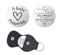 Guqqeuc Remembrance Poken Hug for Loss of Loved One - Bereavement Gifts for Mom Dad Sister Brother Memorial Gift Keyring