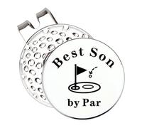 Guqqeuc Son for Golf Lovers Best Son Gifts from Mum and Dad Son Golf Ball Marker Gifts for Son Birthday Gifts for Men Son Golf Xmas Gifts for Sons Son Golf Hat Clip Ball Marker Gift