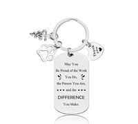 Guqqeuc Veterinarian Appreciation Thank You Gifts for Veterinarians Vet Christmas Birthday Gift for Vets Retirement New Job Gifts for Vet Receptionist Gifts for Veterinary Nurse Gifts for Vet Keyring