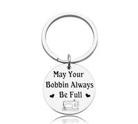 Guqqeuc Xmas Christmas Gifts for Quilters Sewers Crafters Birthday Gifts for Seamstresses Sewing Gifts for Women Girls Daughter Sister Sewing Keyring Gifts for Tailors Best Friend Seamstress Gifts