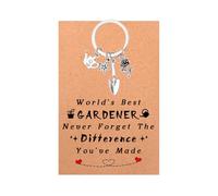 Guqqeuc Xmas Christmas Gifts for Women Men Never Forget the Difference You've Made Keyring Gifts for Men Women