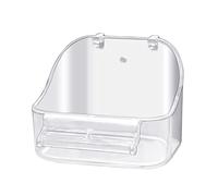 GURECOD Plastic Bath Tub Bird Accessory Hanging Bird Cage Shower Food Container Bird Bathing for Small Birds, Canary, Budgies, Parrot