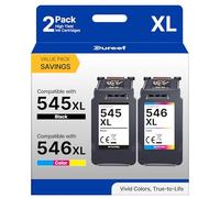 Gureef 545XL 546 XL Replacement for Canon 545 546 Ink Cartridges XL for Printer Ink Cartridges 545XL and 546 XL for Pixma TS3350 TS3355 TS3150 TR4550 MG2550s MG3050 TS3450 TR4551 MX495