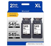Gureef 545XL Ink Cartridge Black Replacement for Canon 545 Black Ink Cartridge XL for Printer Ink Cartridges 545XL for PIXMA TS3355 Printer (2 Black)