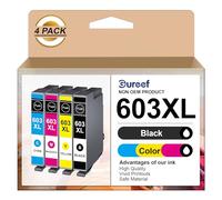 Gureef 603XL Ink Cartridges for Epson 603 Ink Cartridges Multipack Compatible with Epson Expression Home XP 2100 XP-2105 XP 3100 XP 3105 XP 4100 XP-4105 Workforce WF-2830DWF WF-2835DWF WF-2850DWF