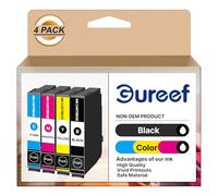 Gureef Compatible with 603 XL Ink Cartridges for Epson Expression Home XP-3100 XP-4100 XP-2100 XP-2105 XP-3105 Workforce WF-2810 WF-2830 WF-2835 WF-2850 Printer (B/C/M/Y, 4-Pack)