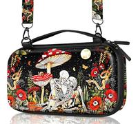 Gurgitat Carrying Case for Nintendo Switch Lite Travel Carry Cases Hard Shell Protective Cover Mushroom Skull Cute Girls Boys Accessories Storage Protector Pouch Bag for Nintendo Switch Lite 2019