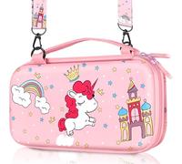 Gurgitat Carrying Case for Switch Lite Travel Carry Cases Hard Shell Protective Cover Unicorn Crown Cute Accessories Storage Protector Pouch Bag for Switch Lite 2019