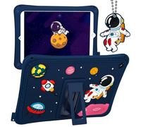 Gurgitat for iPad 9th/8th/7th Generation 10.2 Inch Case - Boys Teens Cool Cartoon Astronaut Space Men 3D Silicone Tablet Cover with Stand for iPad 9/8/7 10.2" Gen