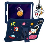 Gurgitat for iPad Air 5th/4th Generation 10.9 Inch/Pro 11 Case - Boys Teens Cool Cartoon Astronaut Space Men 3D Silicone Tablet Cover with Stand for iPad Air5/Air4/Pro 2022