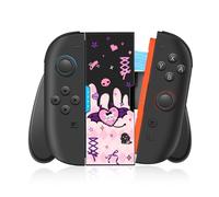 Gurgitat Joy-Con Grip for Nintendo Switch 2 - Joy-Con 2 Ergonomic Controller Handheld Comfort Grip Cute Cartoon Anime Design for Women Men Boys Girls Teens, Heart Skull