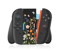 Gurgitat Joy-Con Grip for Nintendo Switch 2 - Joy-Con 2 Ergonomic Controller Handheld Comfort Grip Cute Cartoon Anime Design for Women Men Boys Girls Teens, Little Flower