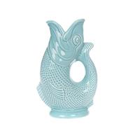 Gurgly Iconic Duck Egg Glug Jug Small 23cm 750ml - Fish Water Jug, Decorative Fish Vase, Ornament, Carafe