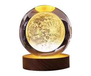 Guriayus San Gift Galaxy Ball Lamp 3D Moon Lamp USB LED Night Light, B
