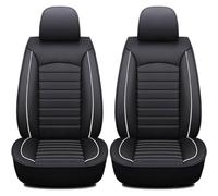 GuriDo Car Seat Covers for Mazda 2 3 BK BL Grande Punto Grand Cherokee WJ, Front Pair PU Leather Seat Protectors Airbag Compatible Luxury Waterproof Vehicle Cushion Pads,B/Black-white