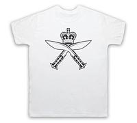 Gurkha Regimental Insignia Badge Logo Mens T-Shirt, White, XL