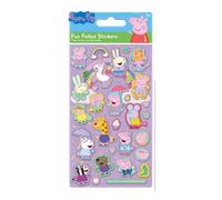 Paper Projects Peppa Pig Pink Sparkly Reusable Stickers | Official Licensed Product | Reusable on Non-Porous Surfaces, 19.5cm x 9.5cm