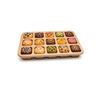Gurlideo 12-Cavity Brownie Tin,Mini Loaf & Muffin Mould for Brownies-Gold | Non-Stick Carbon Steel Square Cake Baking Tray,Sweet Breads, Flapjacks & Cookies