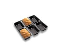 Gurlideo 6 Cups Mini Loaf Pan, Non-Stick Baking Tin for Bread Cakes Desserts Muffins Small Baking Tins-Dishwasher Safe