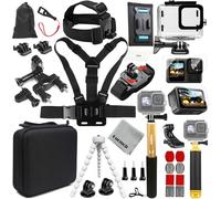 Gurmoir Accessory Kit for Gopro Hero 13 12 11 10 9 Camera, Essential Accessories Kit with Waterproof Case Backpack Strap Floating Grip Bundle Pack for Gopro 13 12 11 10 9 Camera(DT16)